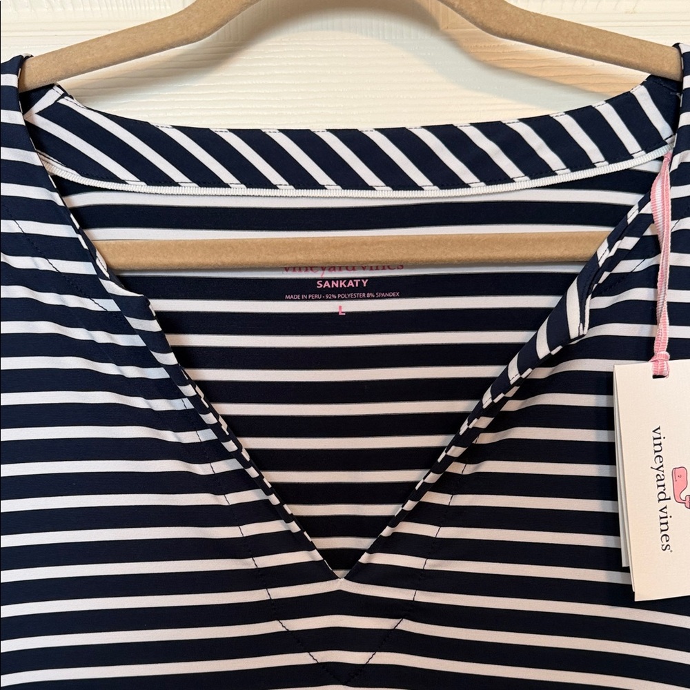 Vineyard Vines Deep Bay Striped Tunic Dress - Picture 3 of 7